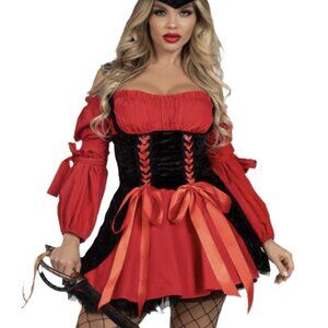 Leg Avenue Red and Black Mini Dress